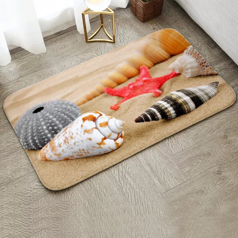 Fun Starfish Shark Floor Mat