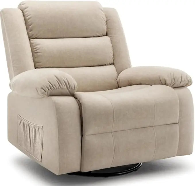 Recliner Rocking  Chair, Massage And Heat,360°Swivel