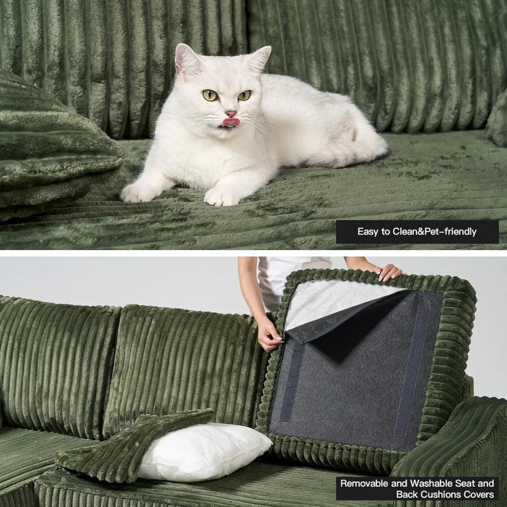 Convertible Sectional Couch Chaise Corner Sectional Sofa