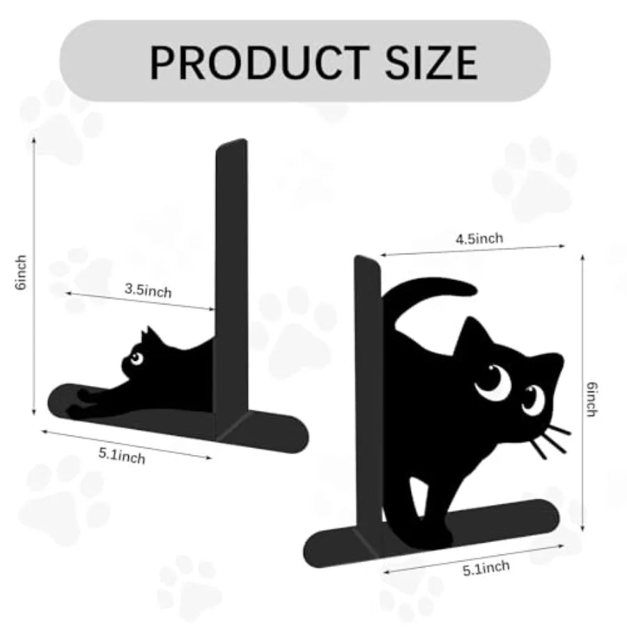 4 Pcs Metal Bookends