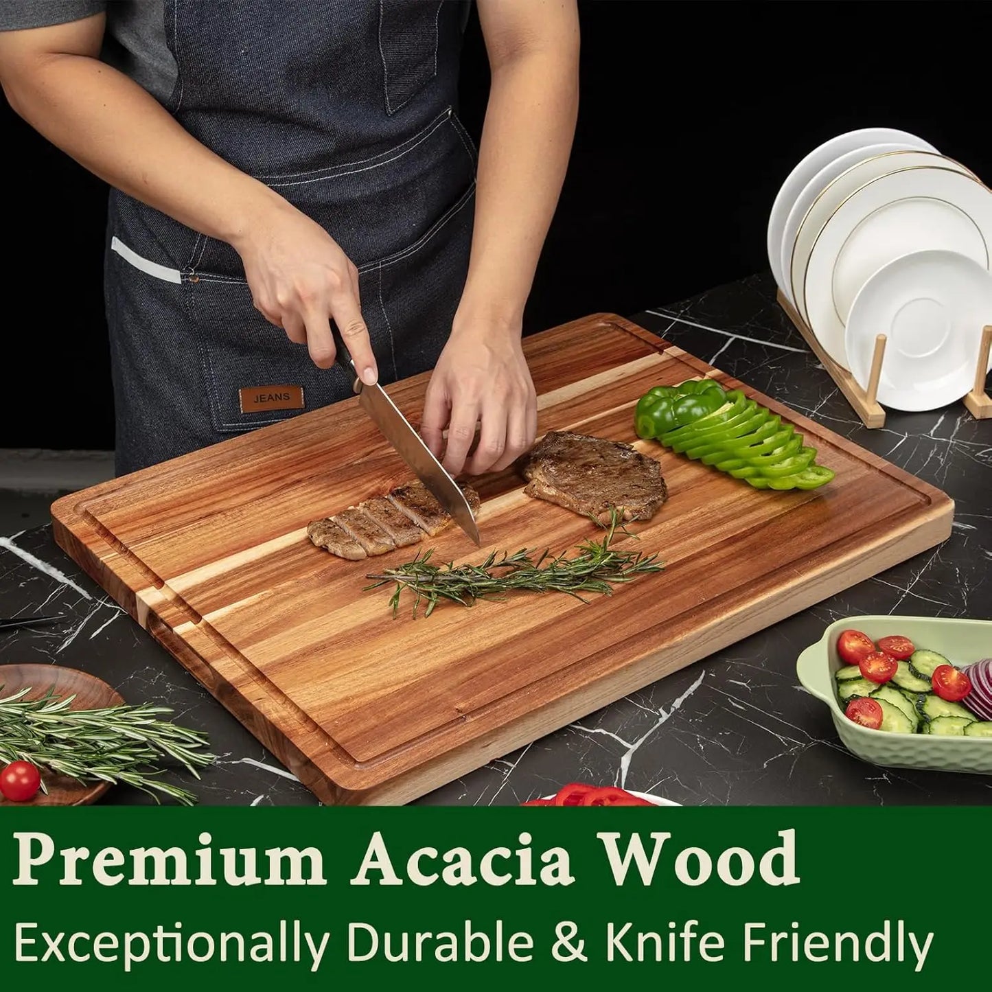 Extra Large Acacia Wood Cutting Board