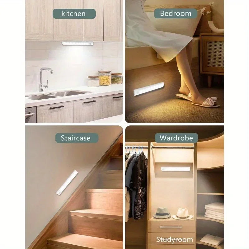 Under Cabinet Lights 1/3/5/6pcs, Motion Sensor Rechargeable