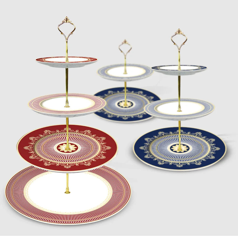 Geometric Pattern Ceramic Dinner Plate