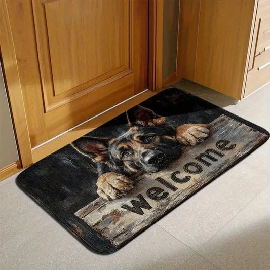 German Shepherd Welcome Mat