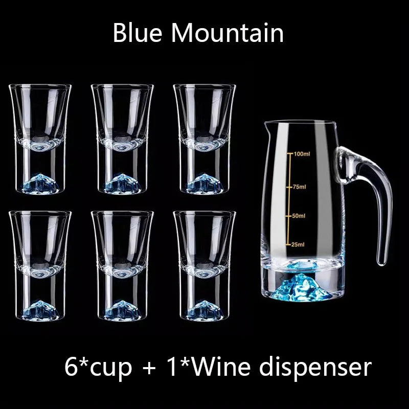 7pcs Crystal Glass Set