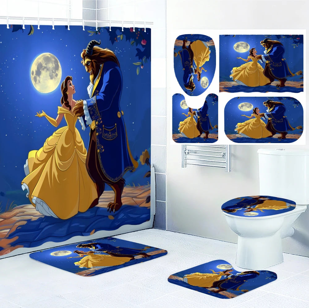 Disney Prince and Princess Beast Bathroom Four-piece