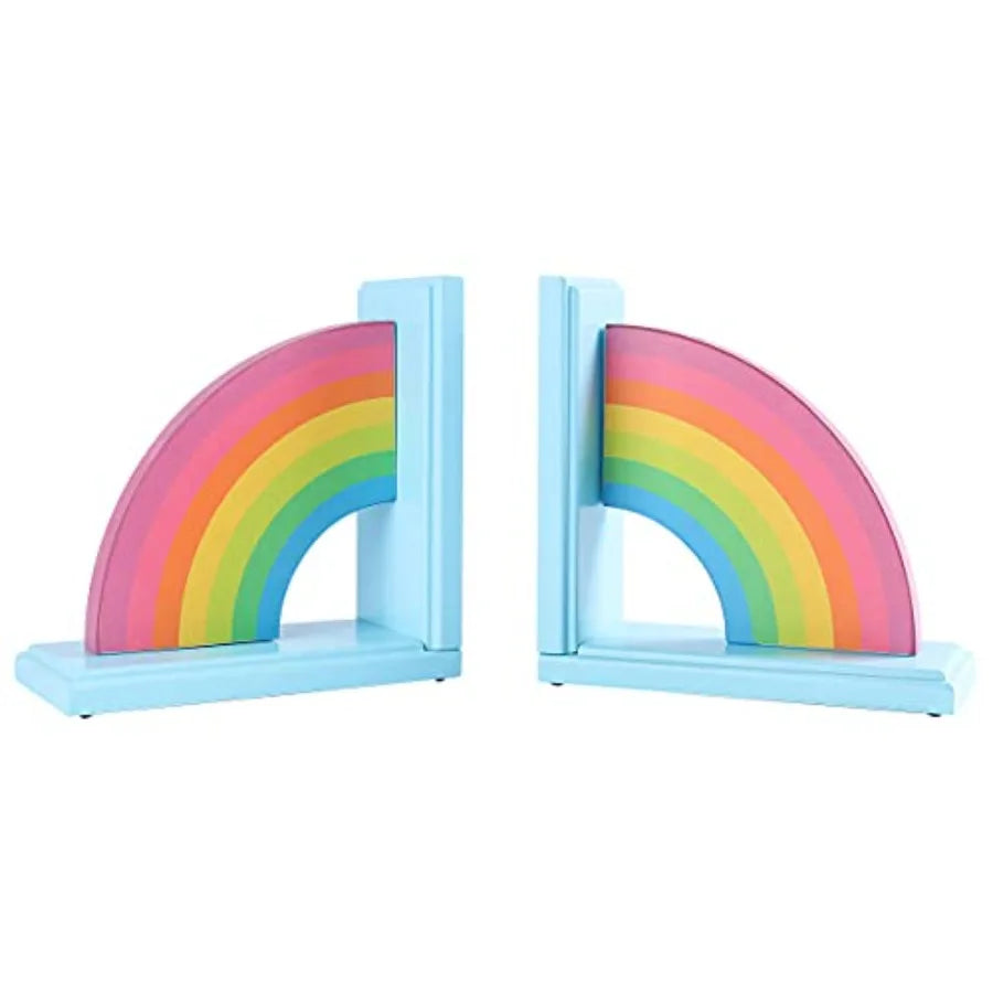 Wooden Rainbow Book Ends