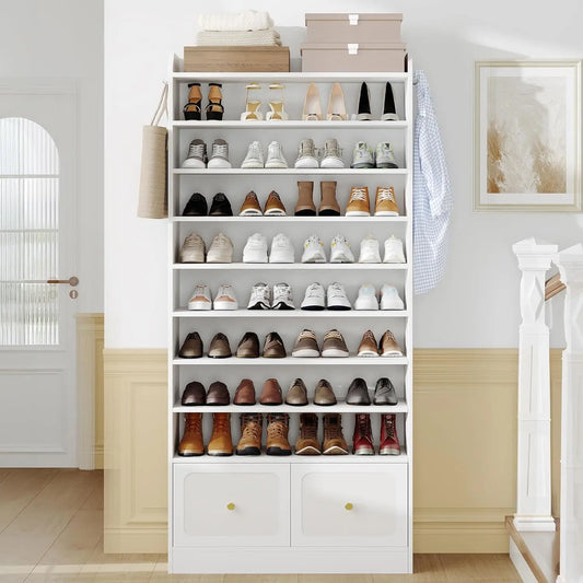 Shoe Storage Cabinet, 10 Tiers