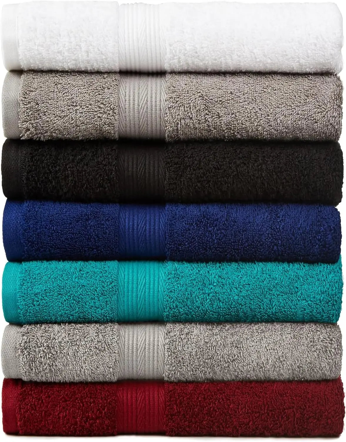 6 Piece Oversized 100% Cotton Bathroom Towel Set