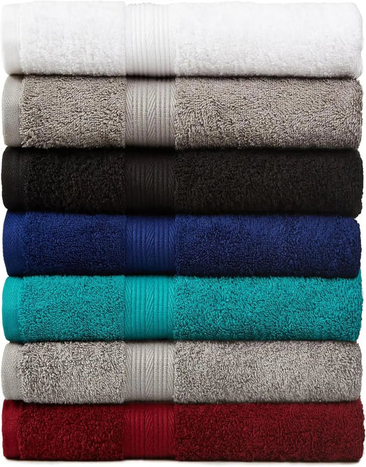6 Piece Oversized 100% Cotton Bathroom Towel Set