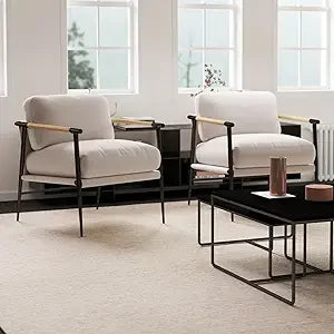 Sherpa Accent Chairs Set of 2