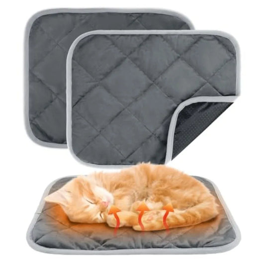2 Pcs Self Warming Cat Bed Mat