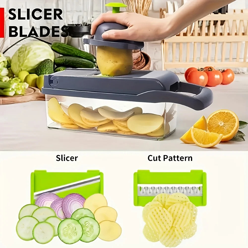 16-in-1 Manual Vegetable Chopper