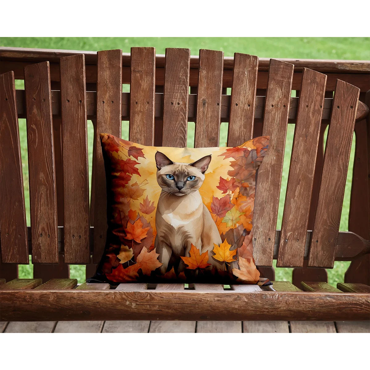 14Hx14W Cat Throw Pillow Washable