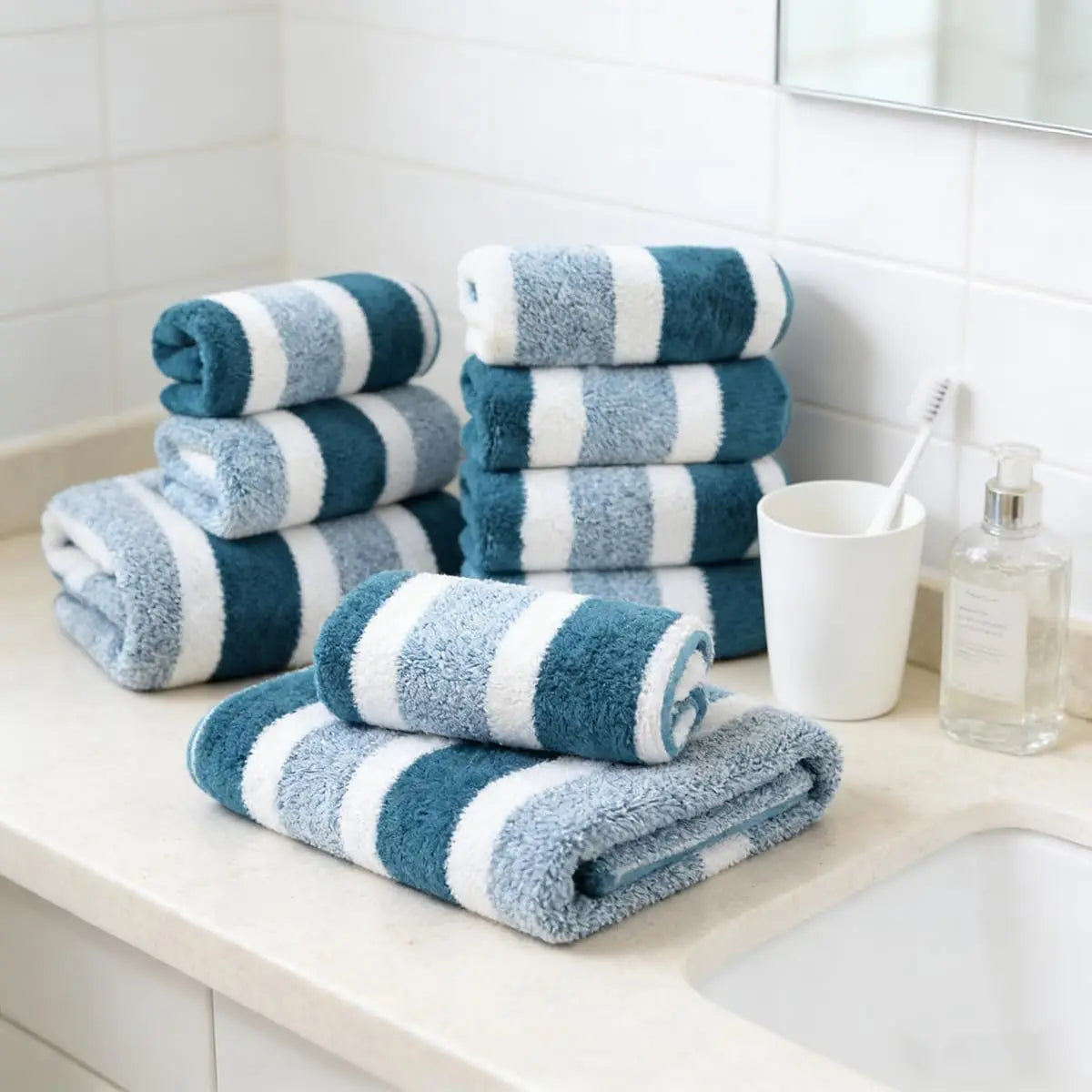 18pcs Luxury Bath Towels Set