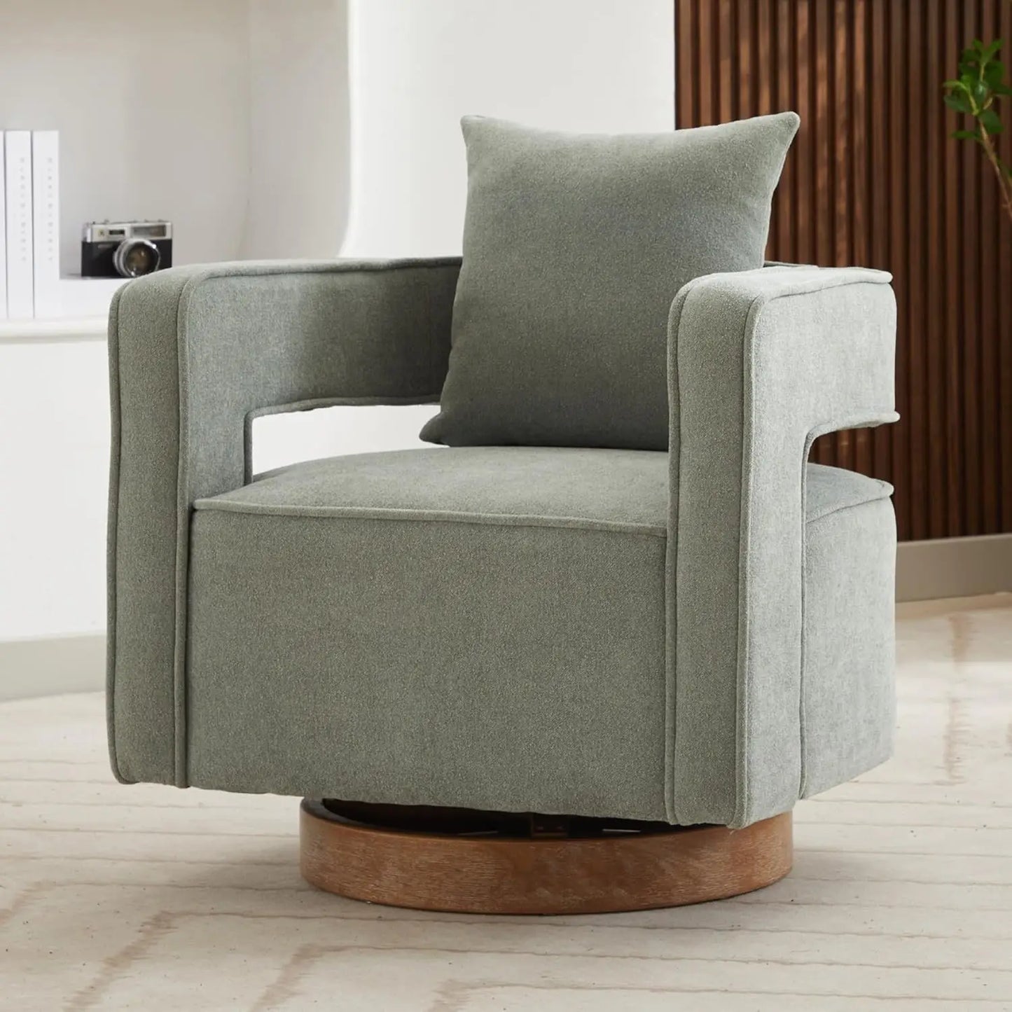 Upholstered Swivel Accent Chair Set Of 2