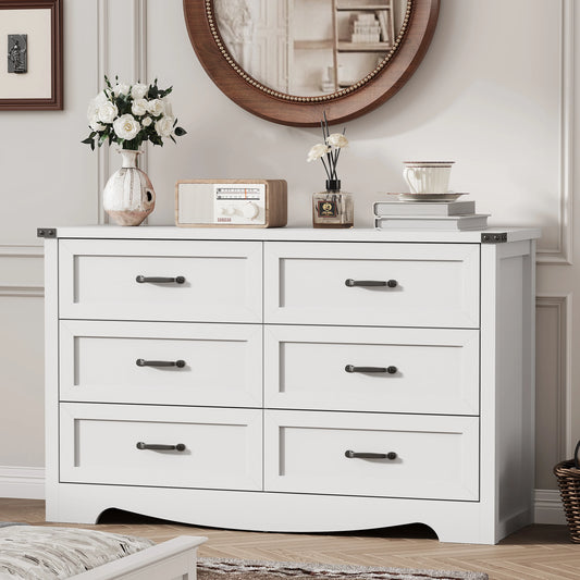 Farmhouse 6 Drawer Dresser