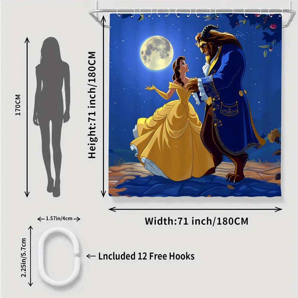 Disney Prince and Princess Beast Bathroom Four-piece