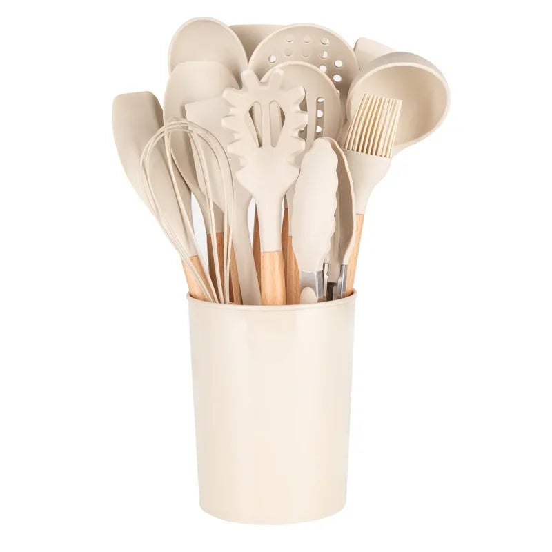14Pcs Kitchen Cooking Utensil Set With Caddy