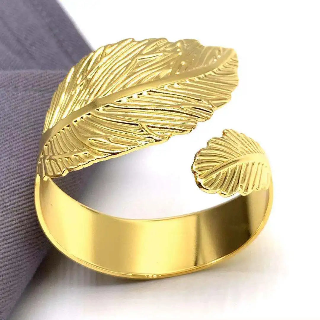 12pcs Leaf Shape Napkin Rings