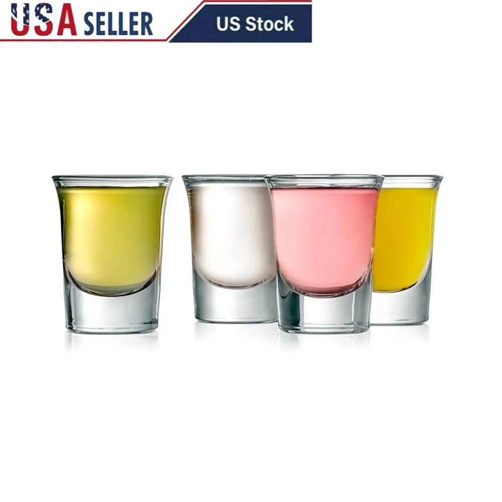 Elegant 4 Pack Clear Shot Glasses