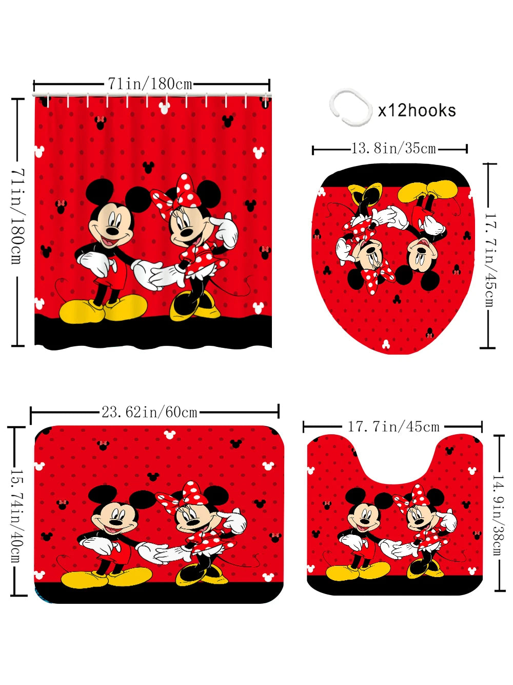 Disney Mickey Mouse Bathroom Four-piece