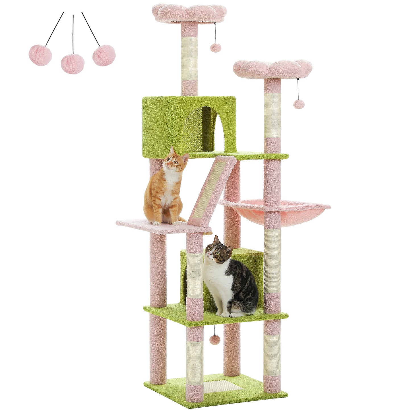 Large Cat Tree Tall Cat Tower for Indoor Cats