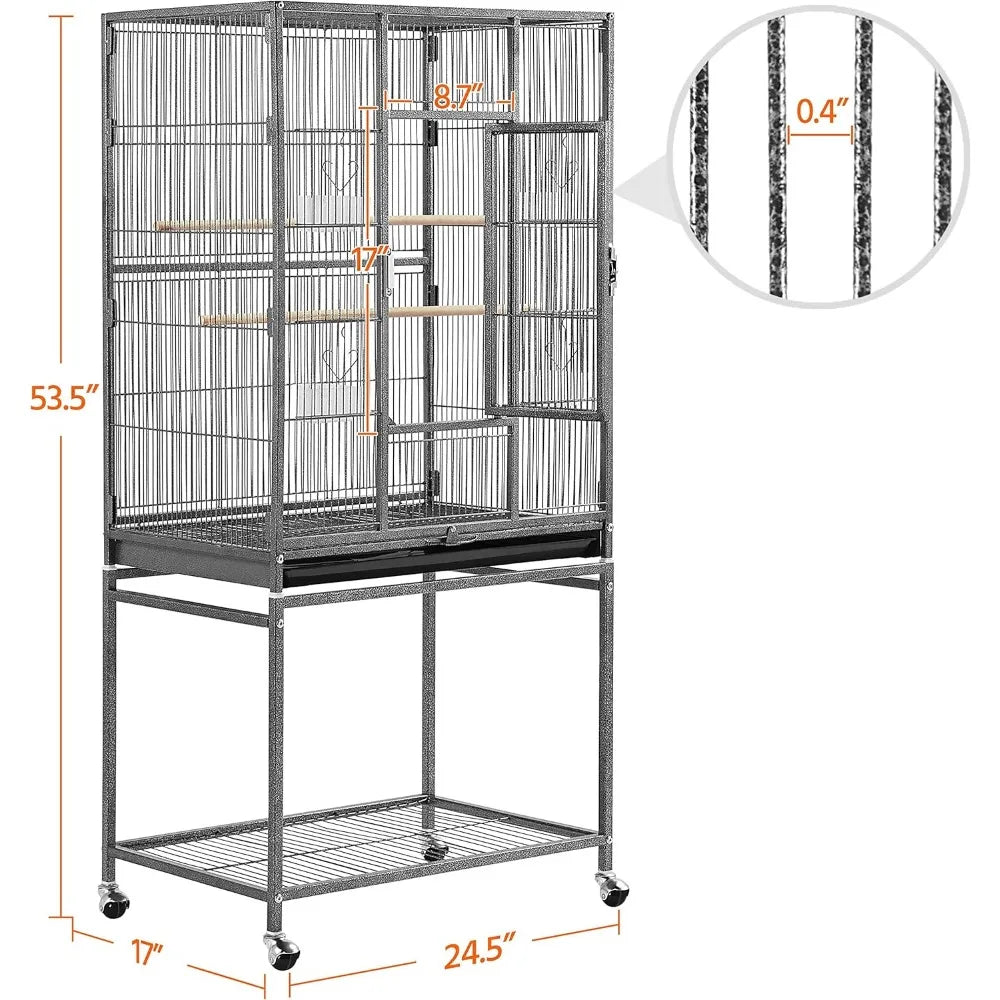 54-Inch Large Parrot Cage With Stand