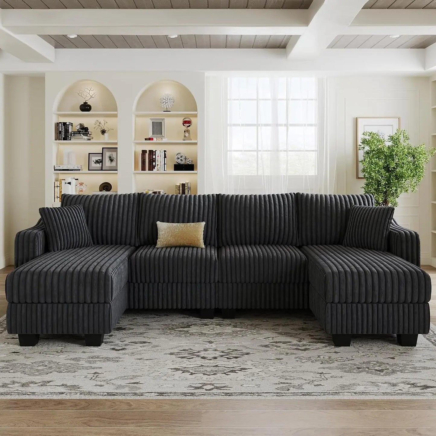 Convertible Sectional Couch Chaise Corner Sectional Sofa
