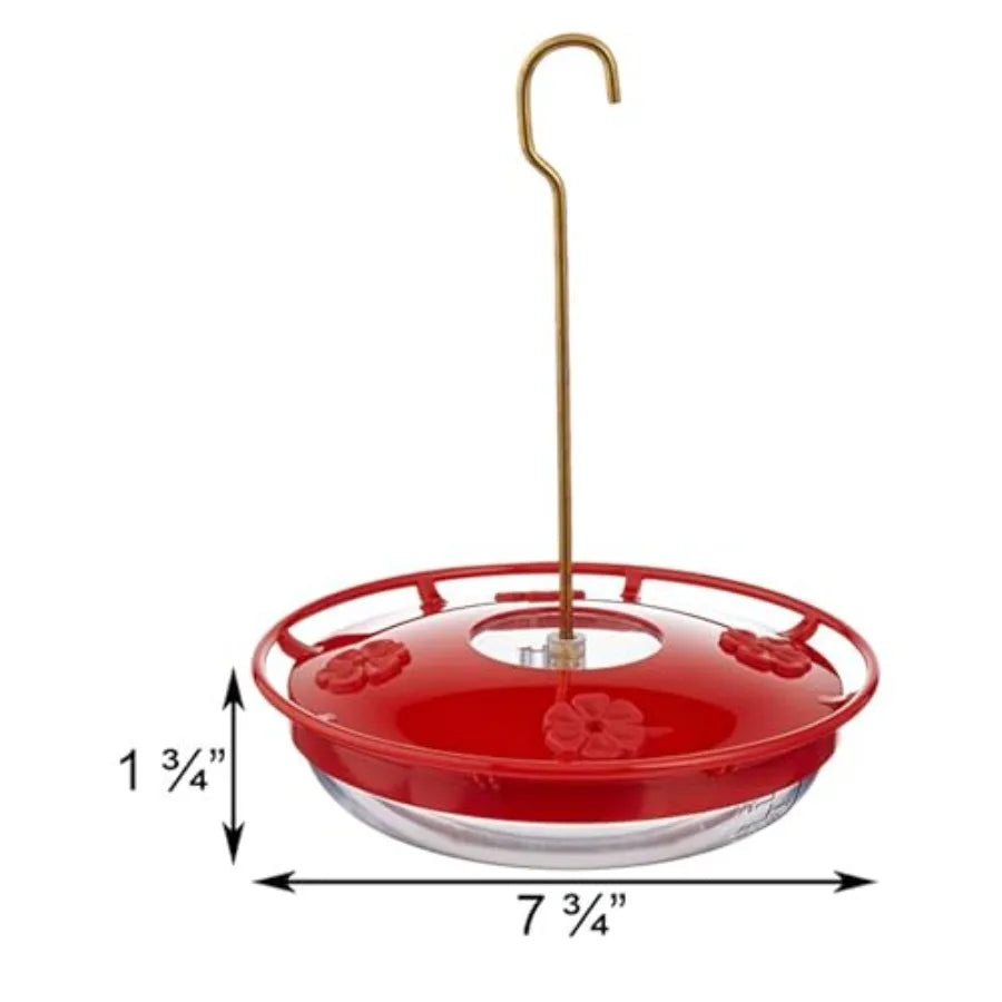 Hanging Hummingbird Feeder -  Red 12 oz Pack of 2