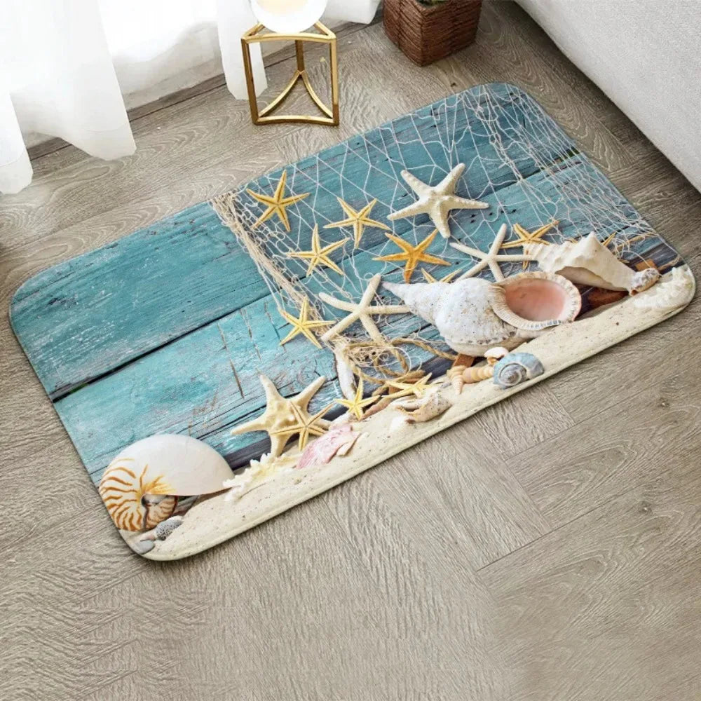 Fun Starfish Shark Floor Mat
