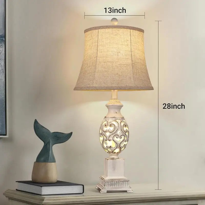 Set of 2 Table Lamps, 28"