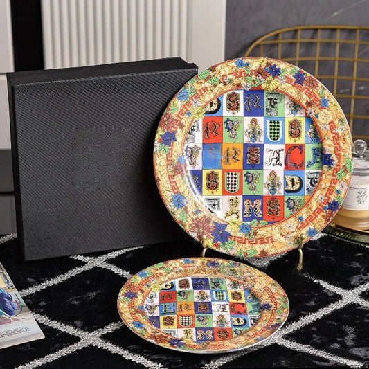 European Luxury Western Dinner Plate Set