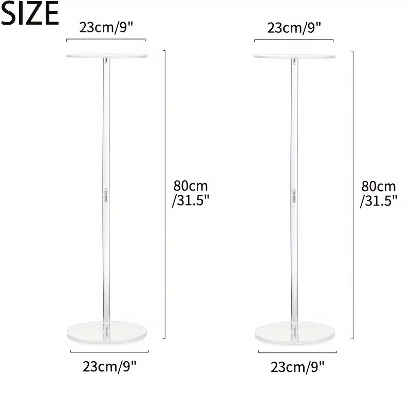 31.5-inch High Acrylic Vase Flower Stand