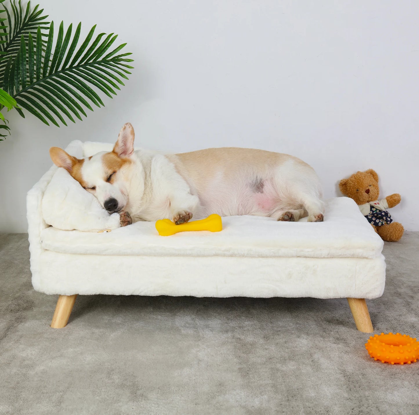 Elevated Pet Bed Solid Wood Leg