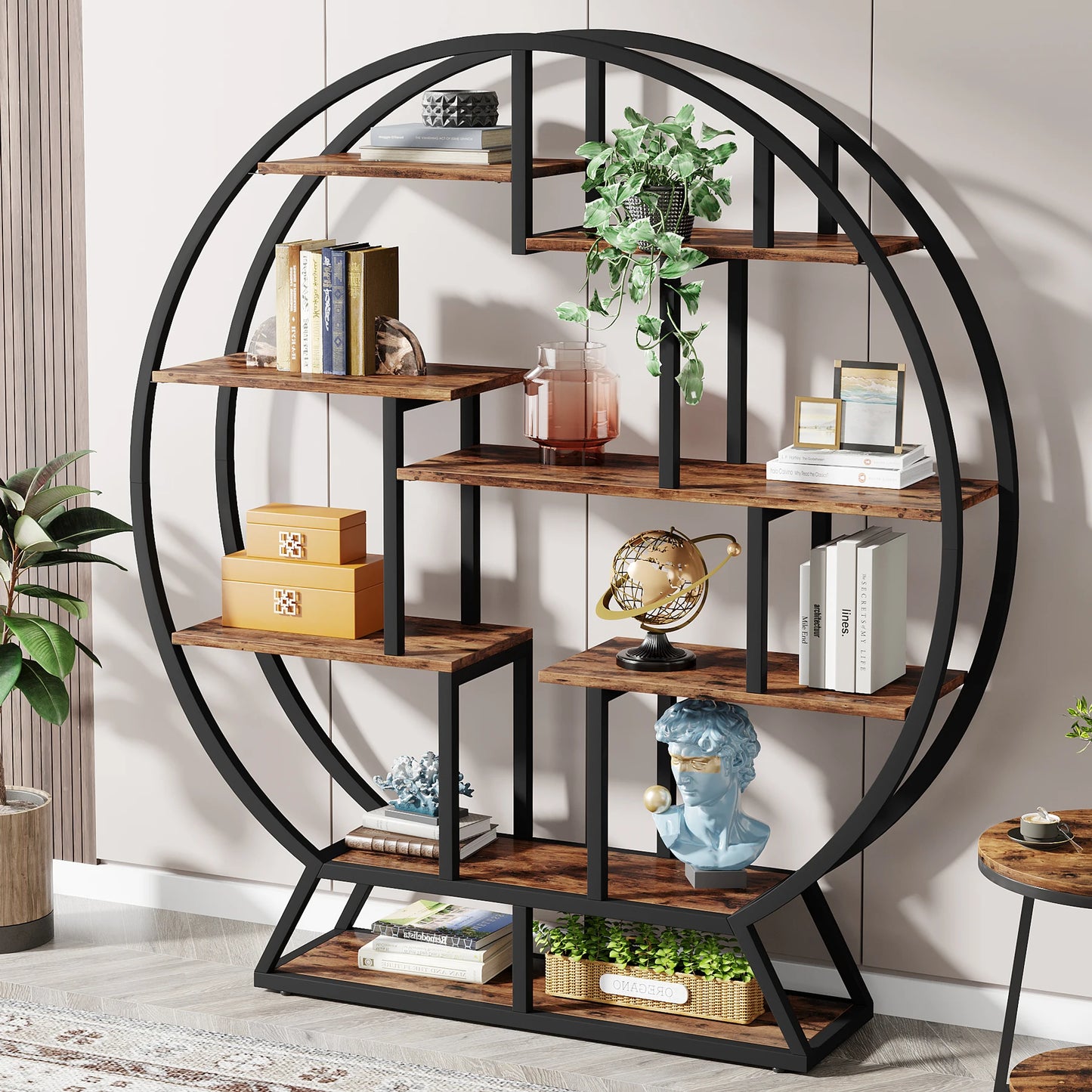 Bookshelves Etagere Bookcase, 63-Inch