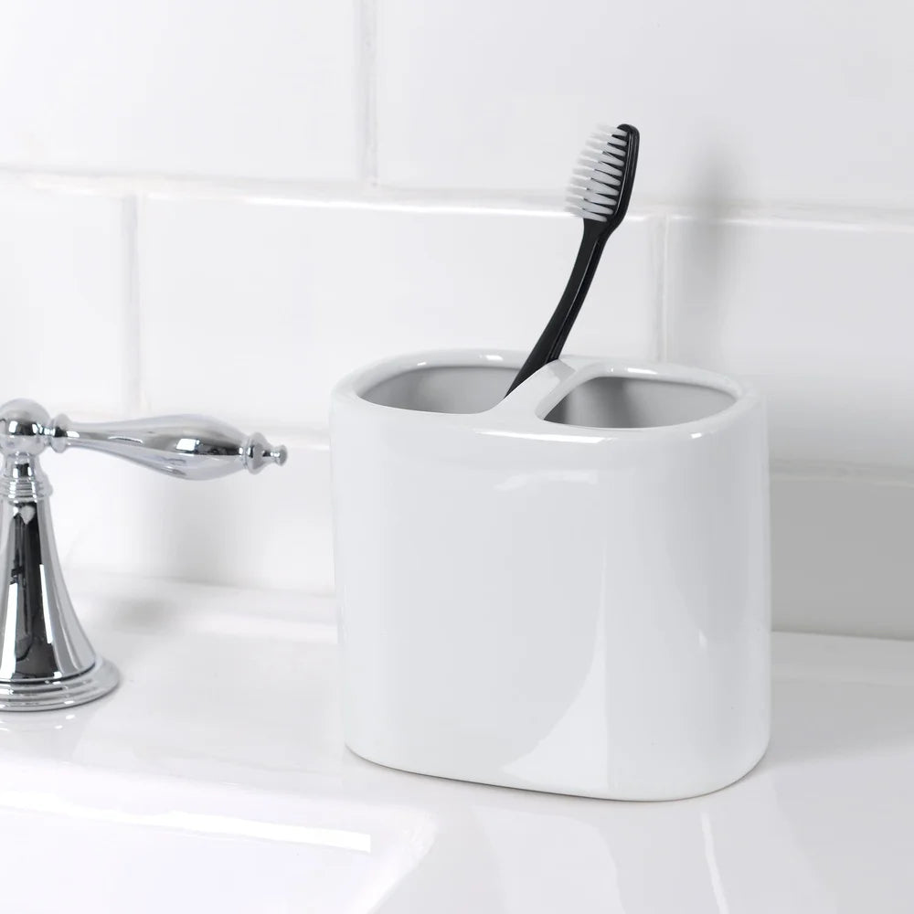 3 Pack Ceramic Toothbrush Holder