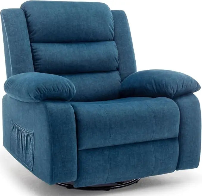 Recliner Rocking  Chair, Massage And Heat,360°Swivel