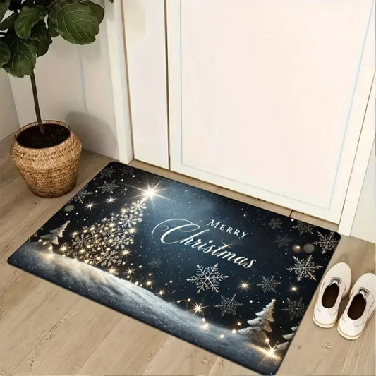 Christmas Carpet First Snow Door Mat