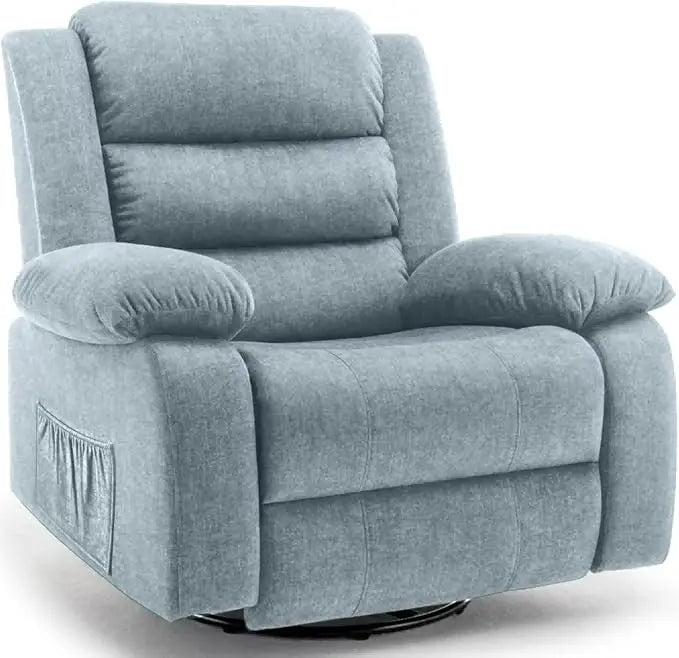 Recliner Rocking  Chair, Massage And Heat,360°Swivel