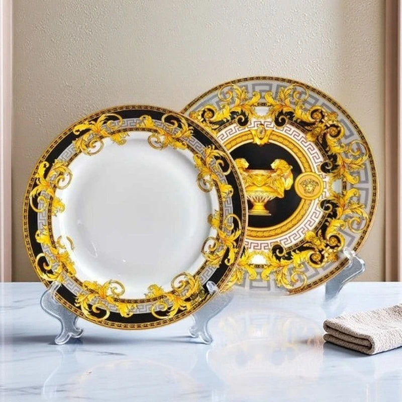 European Luxury Western Dinner Plate Set