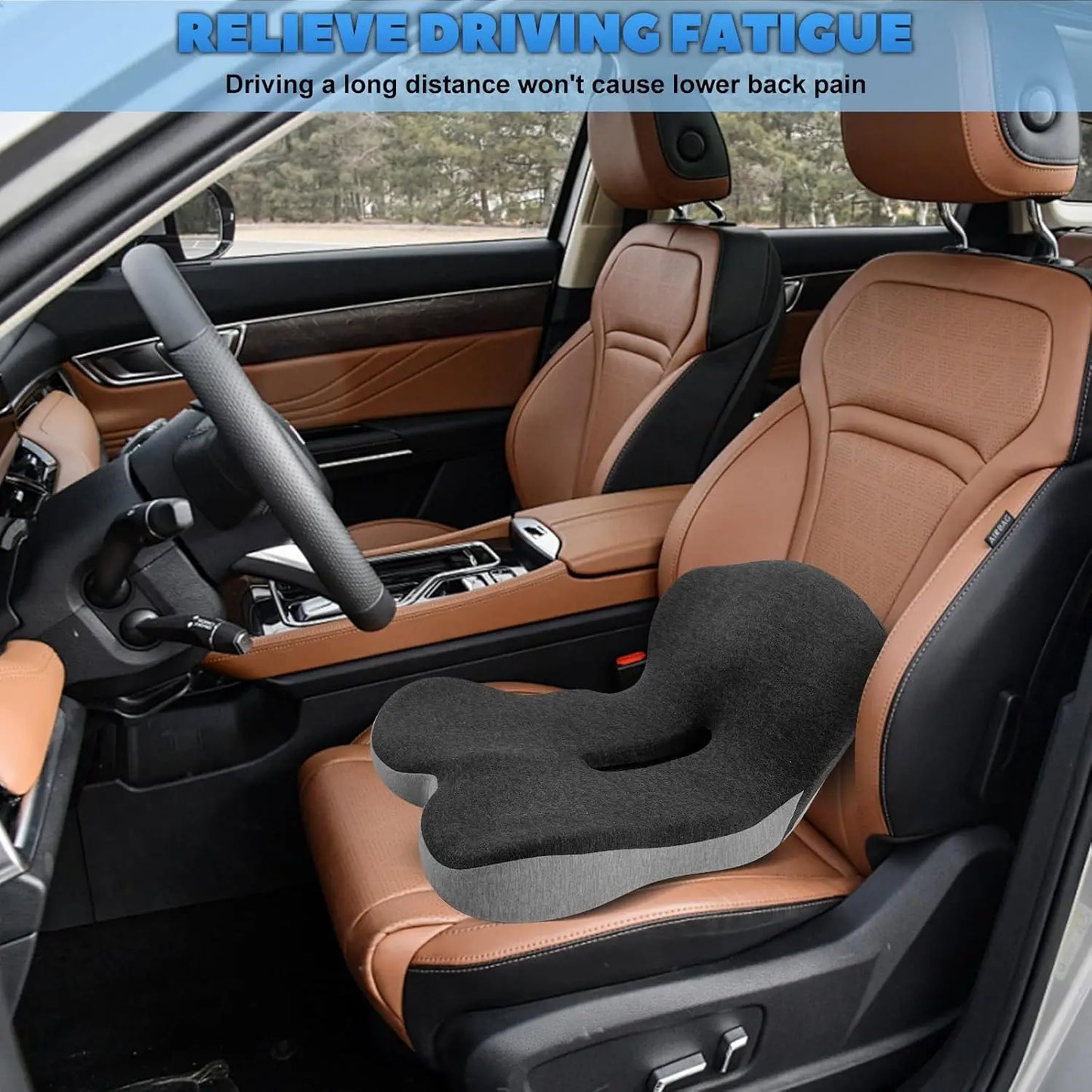 Memory Foam One-Piece Seat Cushion