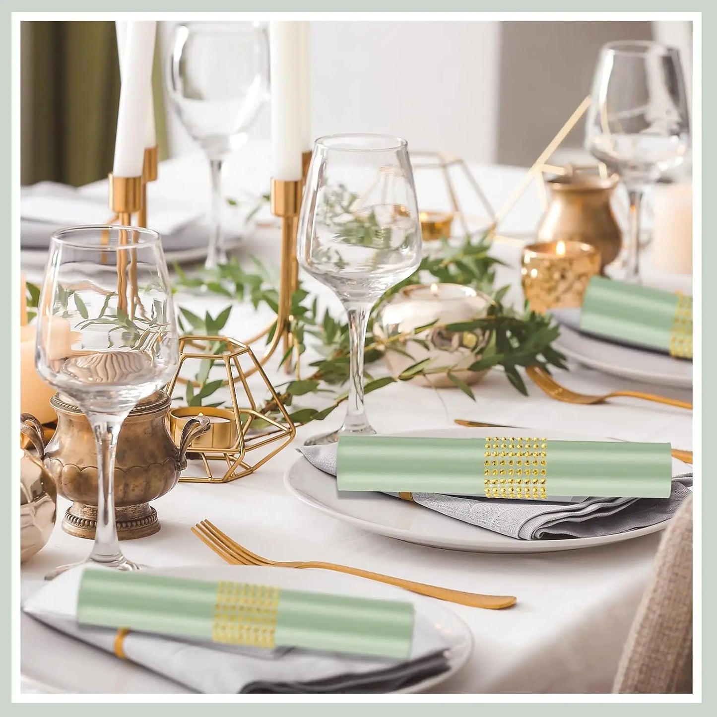 24 Pcs Satin Square Table Napkins