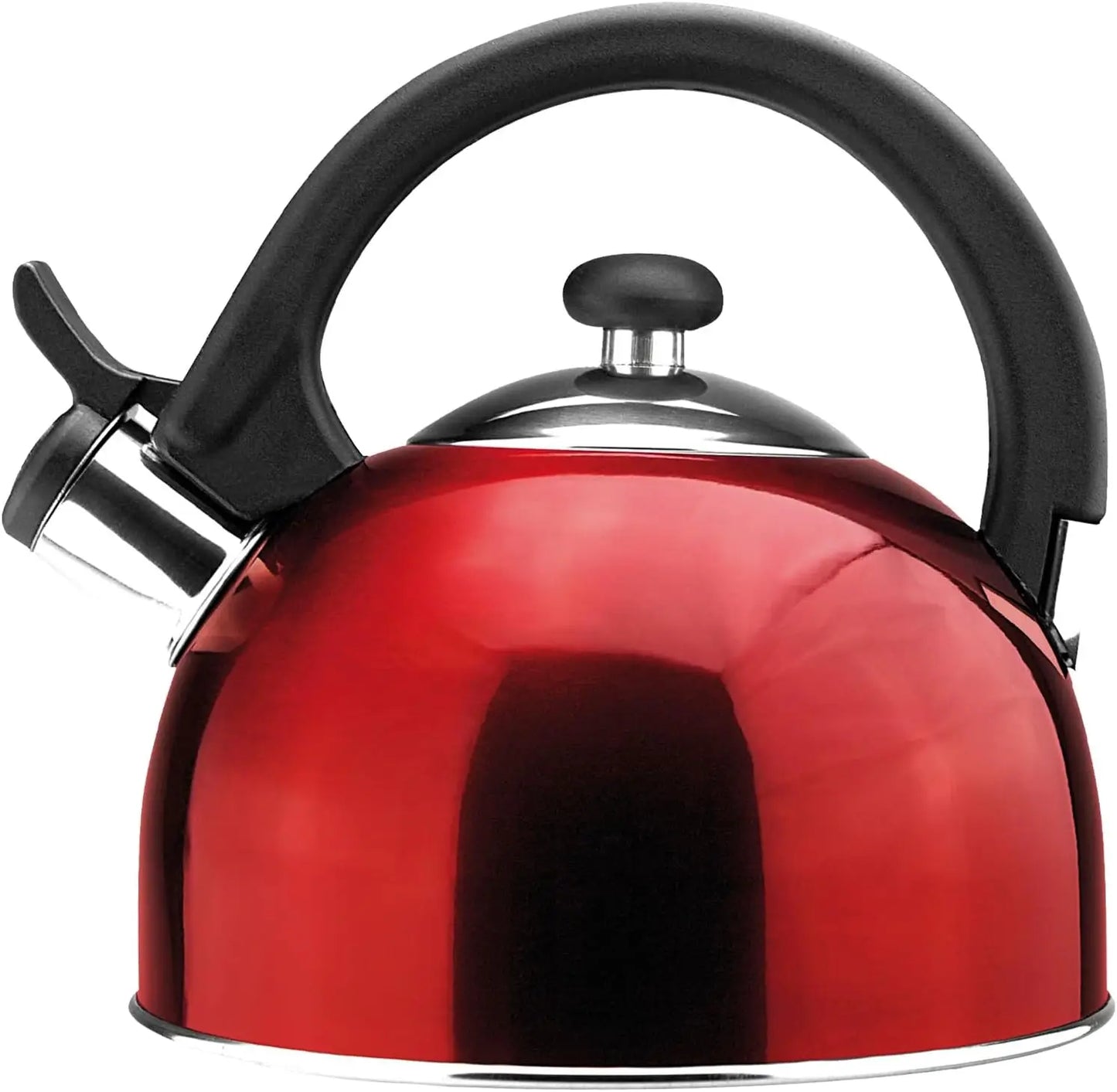 Stainless Steel Whistling Red Tea Kettle