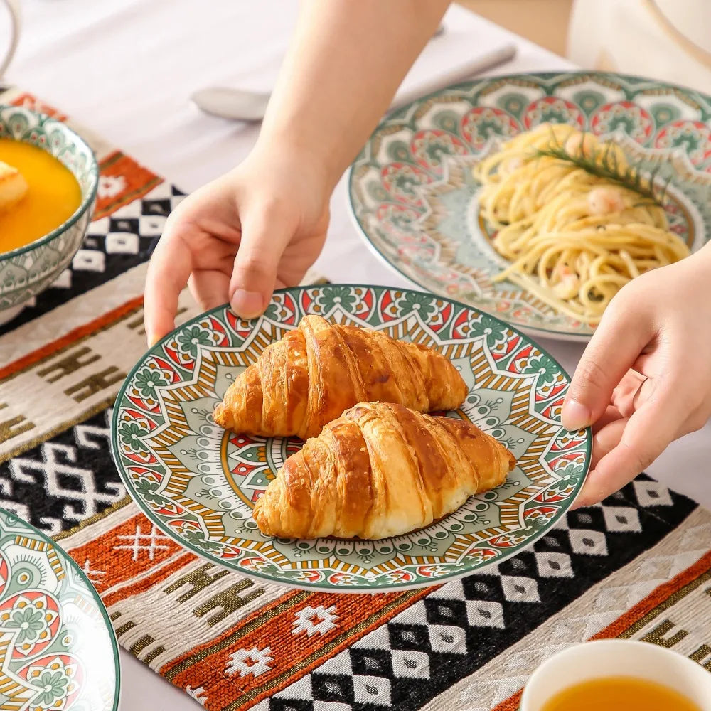 Patterned Ceramic Tableware 16PCS