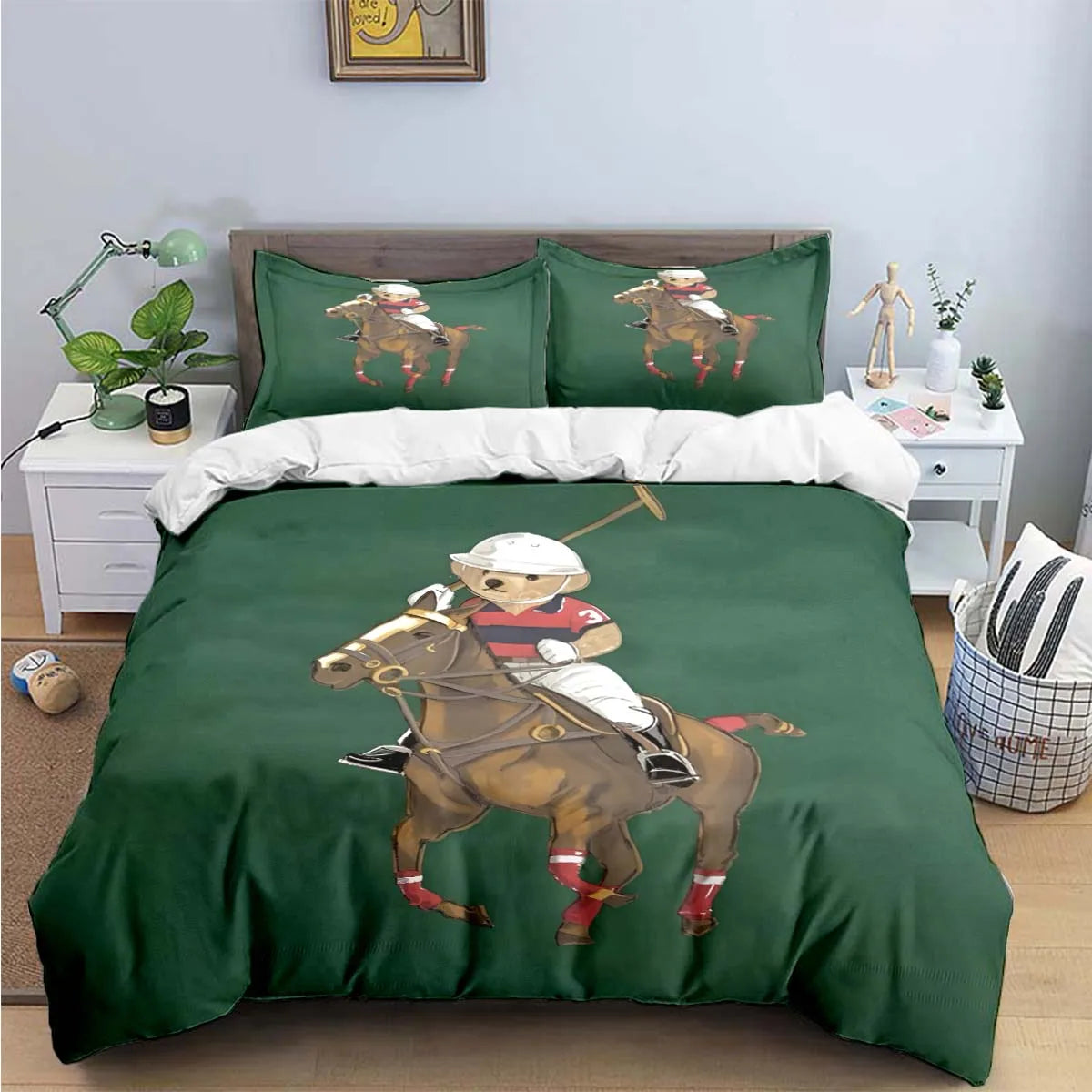 Bear Bedding Set Single Twin Full King Size