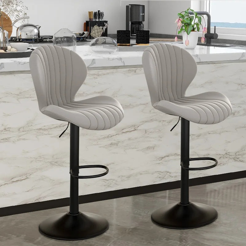 2pcs Bar Chair, 360° Rotating