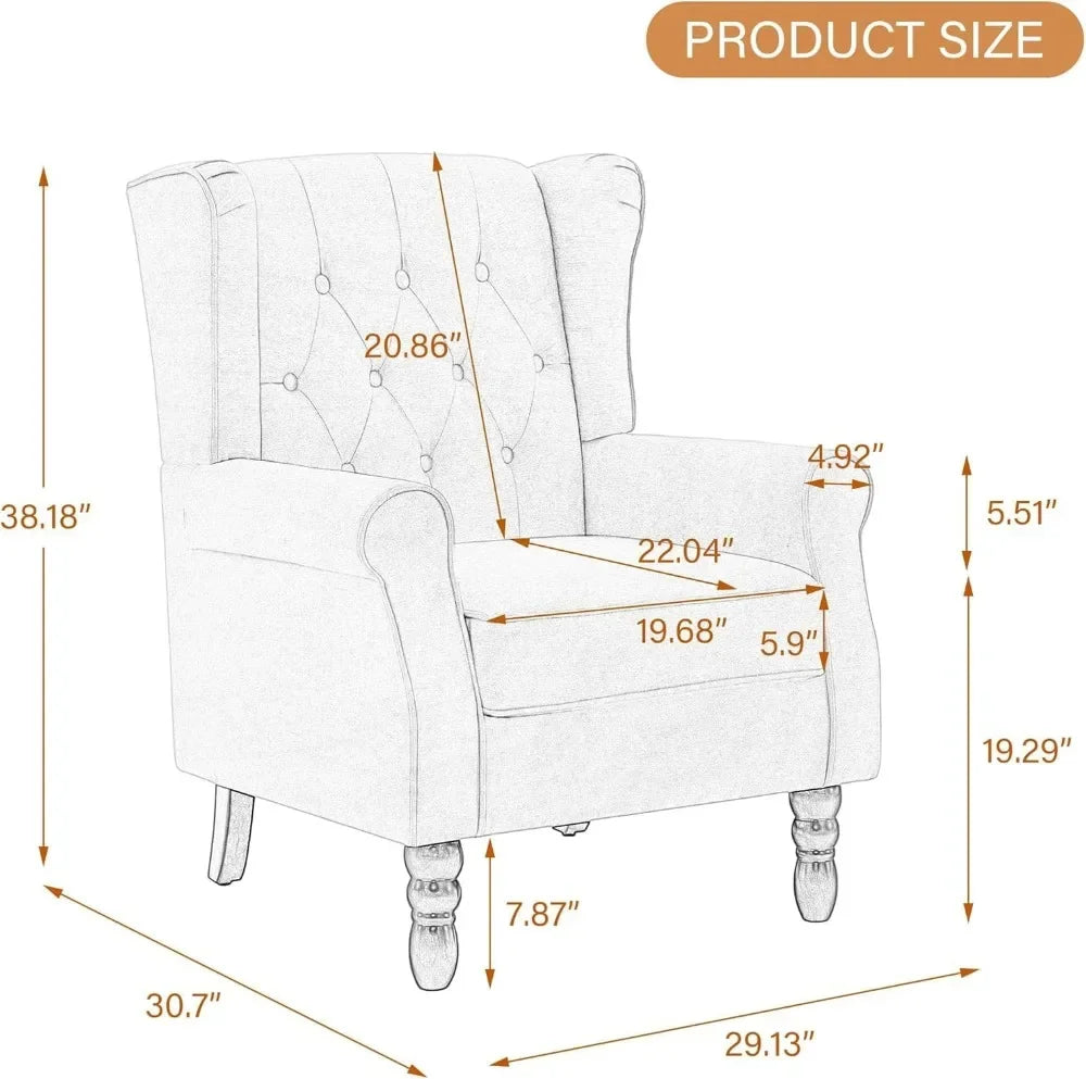 High Back Accent Chair