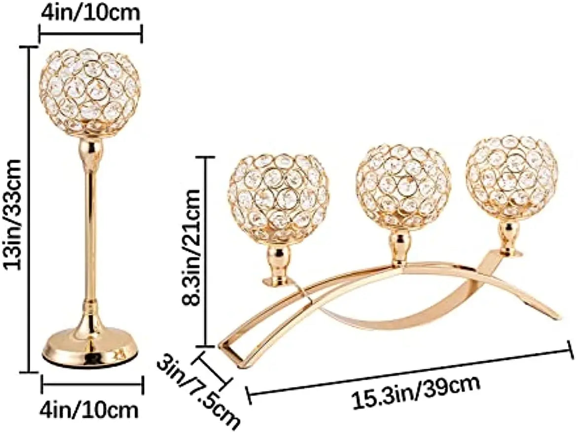 Gold Candle Holders Tealight