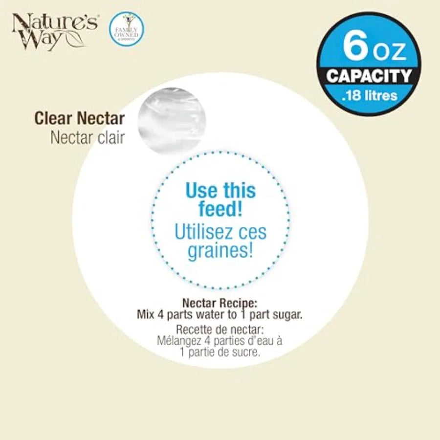 6 Mason Jar Hummingbird Feeders 6 Oz